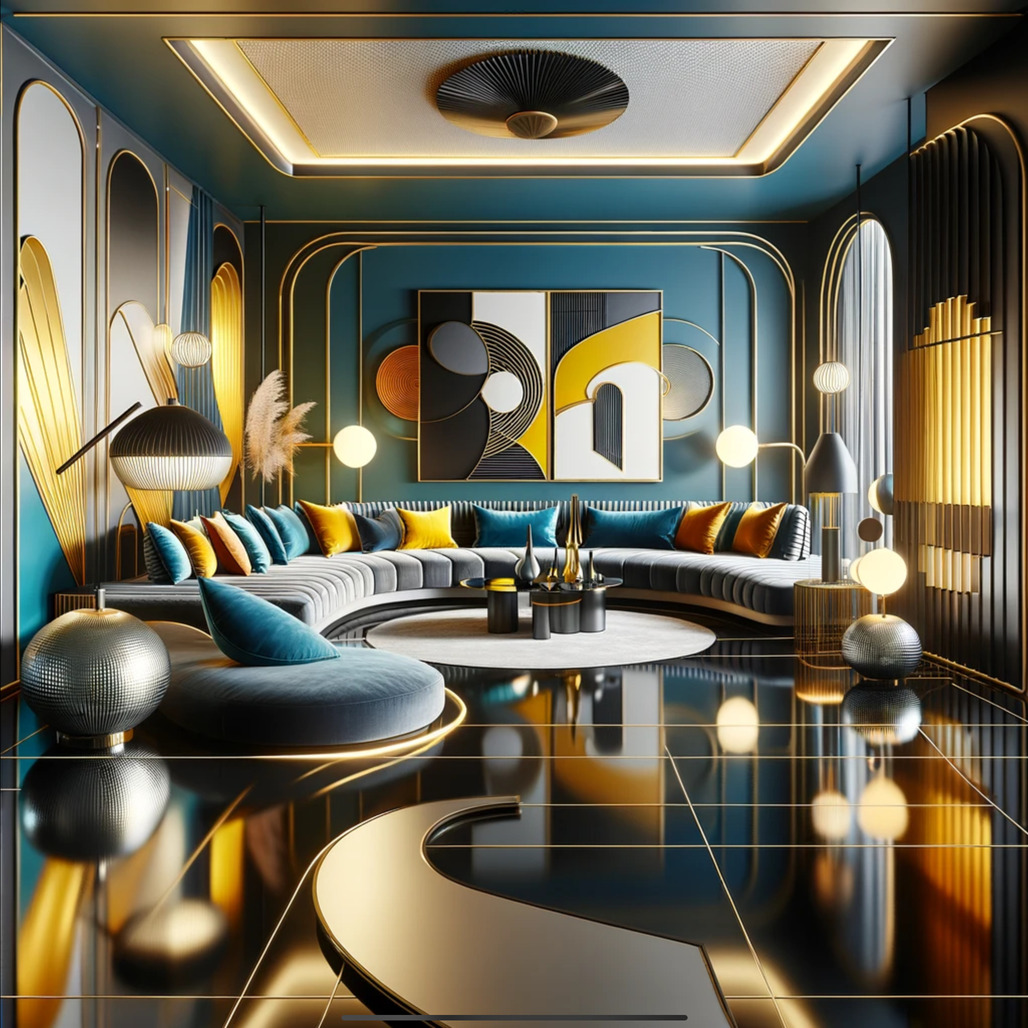 Art Moderne style (3D Perspective)